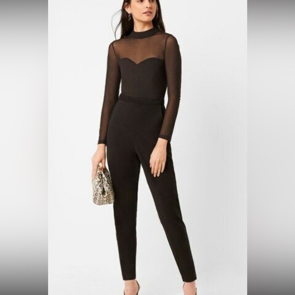 French connection mesh jumpsuit. Size 4